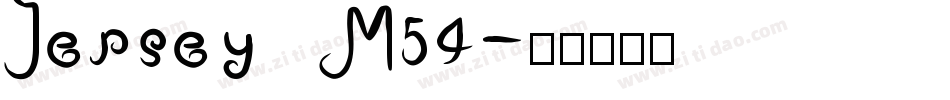 Jersey M54字体转换